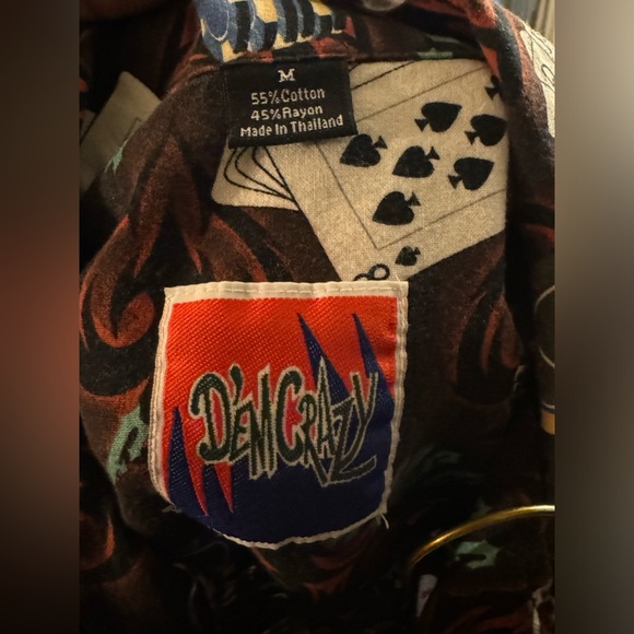 Vintage VTG DEMCRAZY D'emcrazy Men's Button Front Shirt SZ M BOWLING - Picture 3 of 4